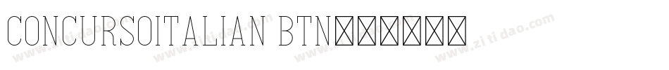 ConcursoItalian BTN字体转换